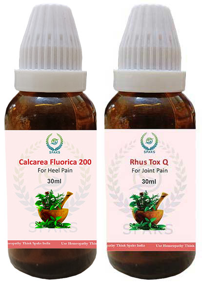 Calcarea Fluorica 200 , Rhus Tox Q For Heel Pain
