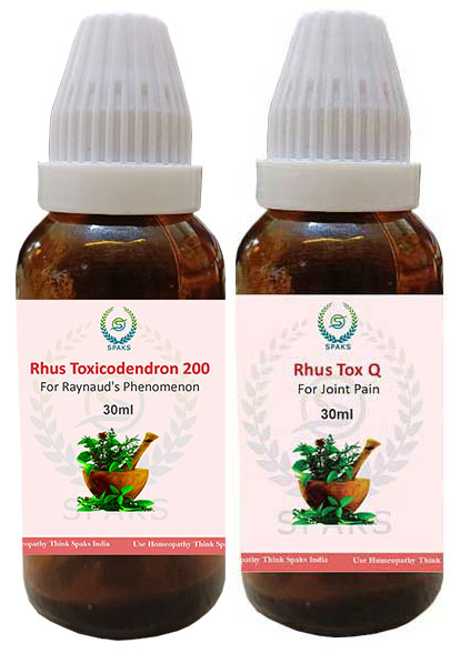 Rhus Tox. 200 , Rhus Tox Q For Raynaud's Phenomenon