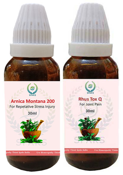 Arnica Montana 200 , Rhus Tox Q For Repetative Stress Injury