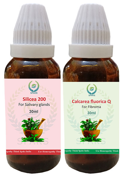 Silicea 200, Calcarea fluorica Q For Salivary Glands