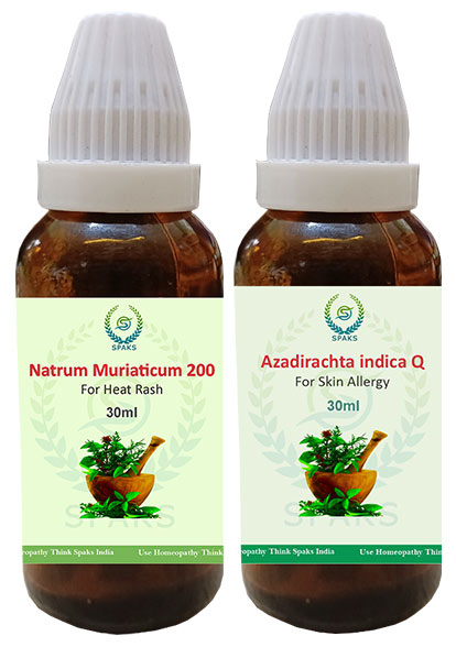 Natrum Mur. 200,Azadirachita ind. Q For Heat Rash