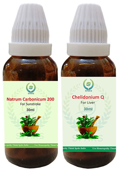Natrum Car. 200, Chelidonium Q For Sunstroke