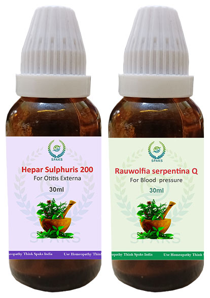 Hepar Sul.200, Rauwolfia Serp.Q For Otitis Externa