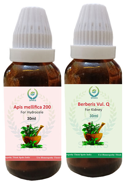 Apis Mellifica 200,  Berberis vul. Q For Hydrocele