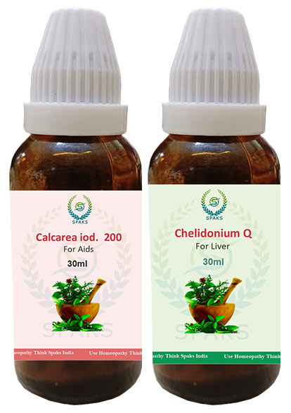 Calcarea iod. 200, Chelidonium Q For Aids
