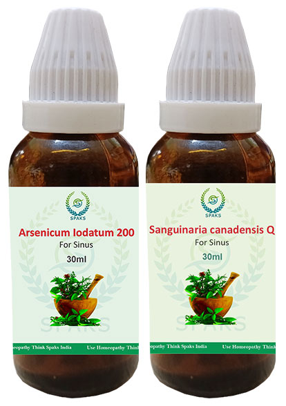 Arsenicum Iod. 200, Sangulnaria Can Q For Sinus