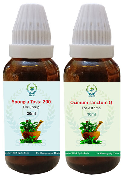 Spongia Tosta 200, Ocimum Sac. Q For Croup