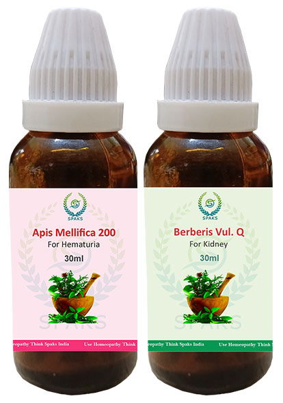 Apis Mellifica 200,  Berberis vul. Q For Hematuria