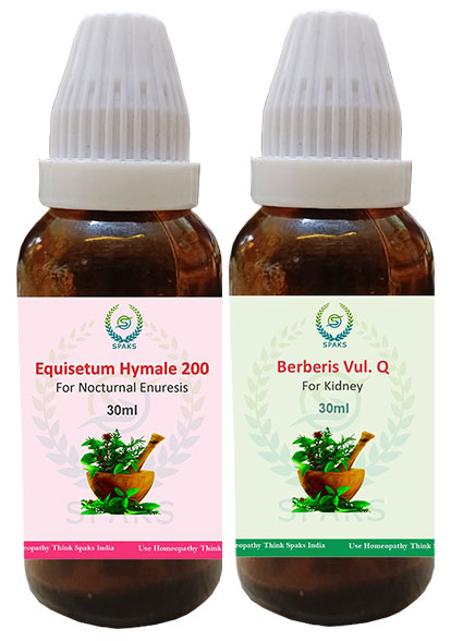 Equisetum Hy. 200, Berberis vul. Q For  Nocturnal Enuresis