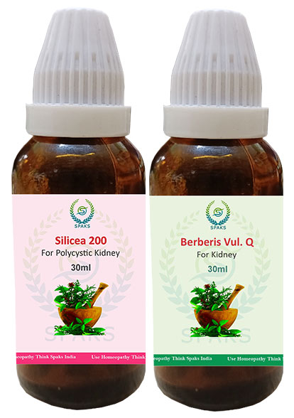 Silicea 200, Berberis vul. Q For Polycystic Kidney
