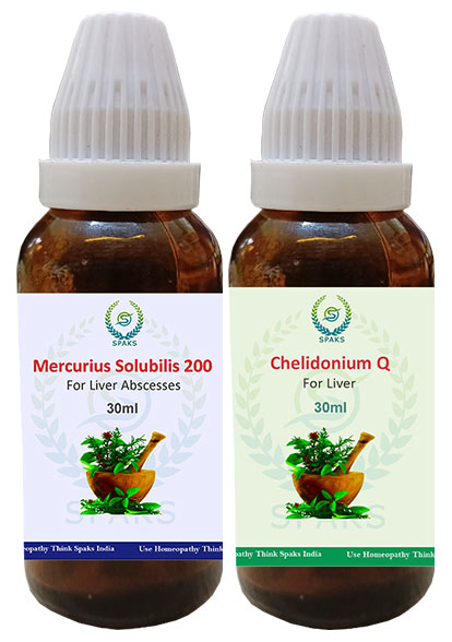 Mercurius Sol. 200,  Chelidonium Q For Liver Abscesses