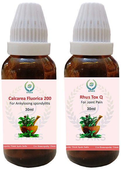 Calcarea Flu.200,   Rhus Tox Q For Ankylosing spondylitis