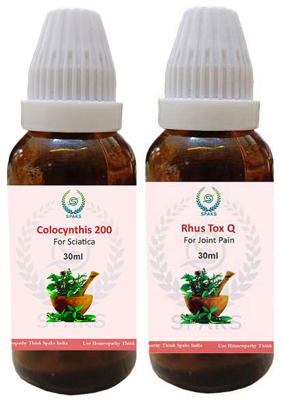 Colocynthis 200 ,  Rhus Tox Q For Sciatica