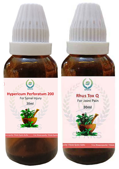 Hypericum Per.200 , Rhus Tox Q For Spinal injury
