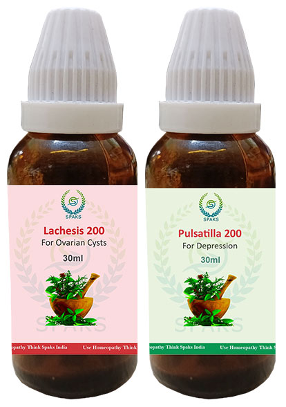 Lachesis 200,Pulsatilla 200 For Ovarian Cysts