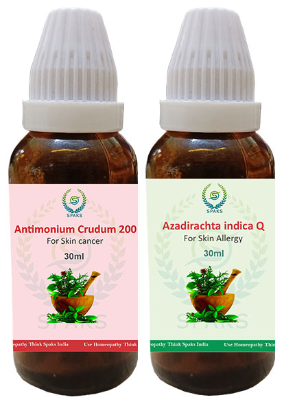 Antimonium Cru.200,Azadirachta Ind. Q For Skin Cancer