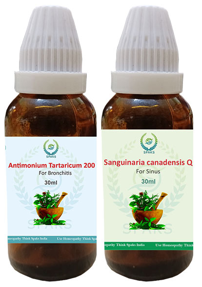 Antimonium Tar.200, Sanguinaria Can. Q For Bronchitis