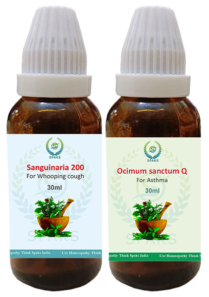 Sanguinaria 200, Ocimum San. Q For Whooping Cough