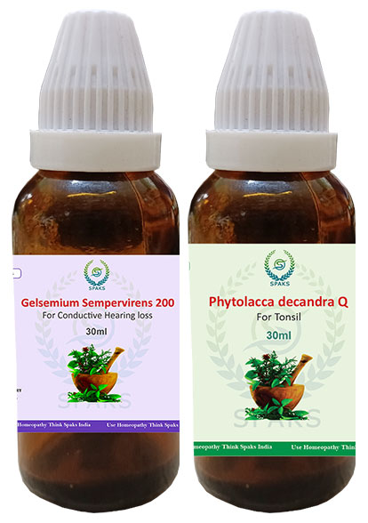 Gelsemium Sem.200, Phytolacca Decandra Q For Conductive  Hearing Loss