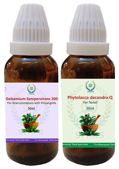 Gelsemium Sem.200,Phytolacca Dec.Q For Granulomatosis with  Polyangiitis