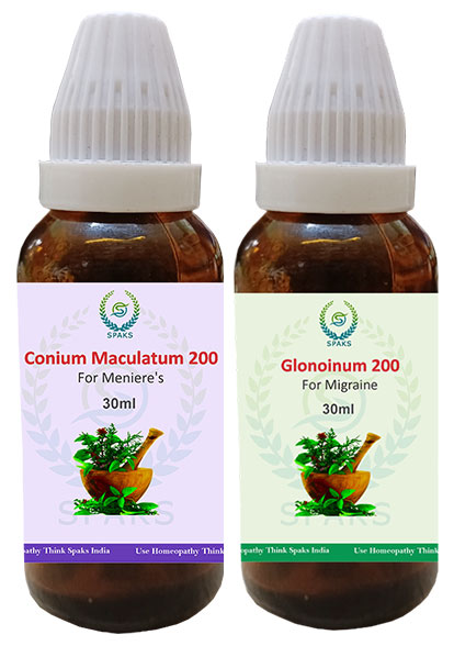 Conium Mac.200, Glonoinum 200 For Meniere's