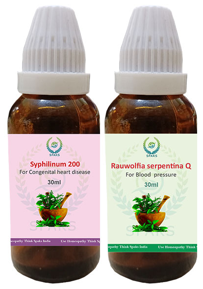 Syphilinum  200, Rauwolfia Serp. Q For Congenital heart