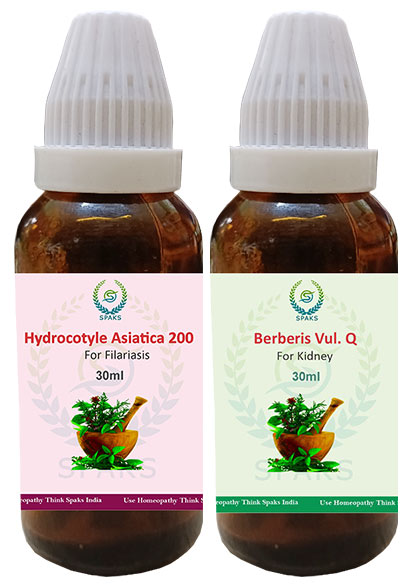 Hydrocotyle 200, Berberis Vul. Q For Filariasis