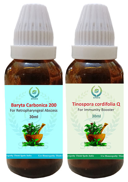Baryta Car. 200, Tinospora Cor. Q For Retropharyngeal  Abscess