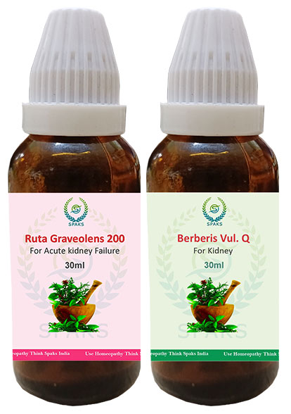 Ruta Graveolens 200, Berberis vul. Q For Acute kidney Failure