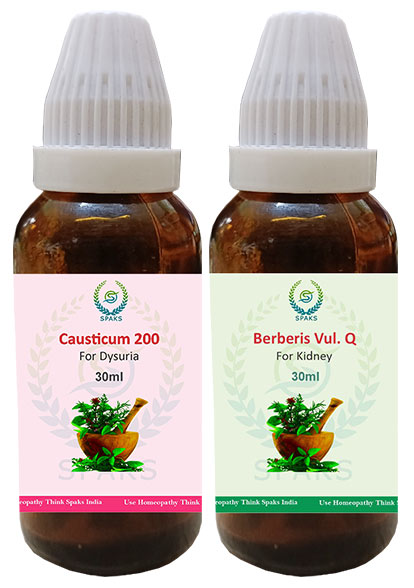 Causticum 200, Berberis vul. Q For Dysuria